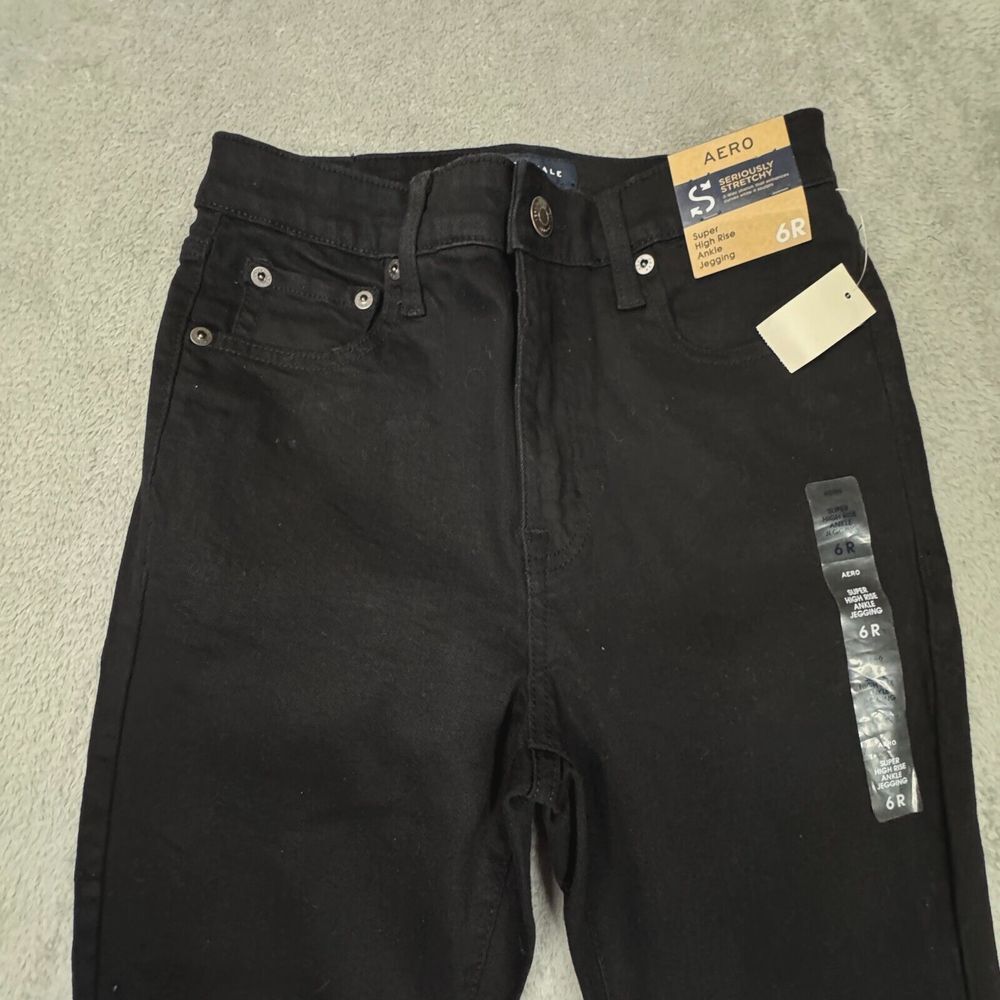 Aeropostale NWT Women's Black Jegging Size 6R (28x27) Super High Rise - Picture 3 of 12